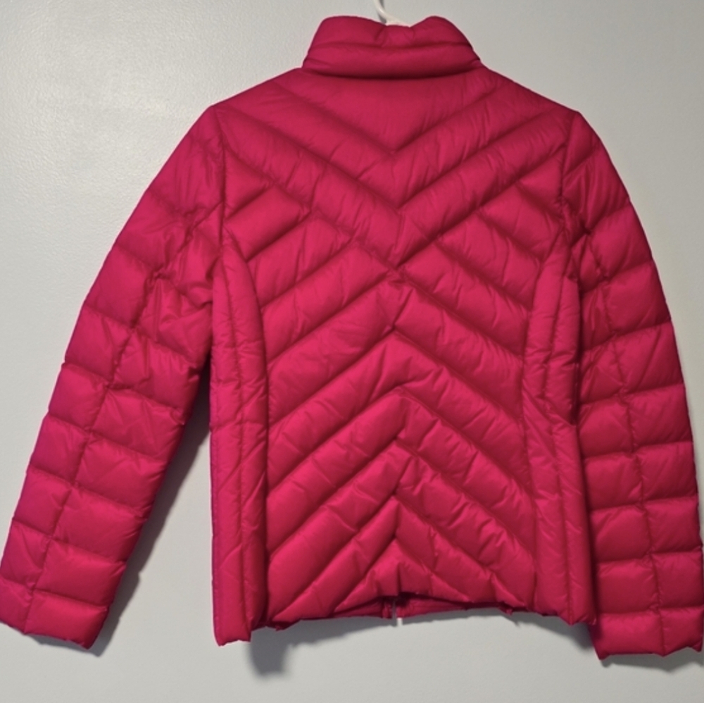 Talbots Bright Pink Puffer Jacket Size S, New - Picture 3 of 14